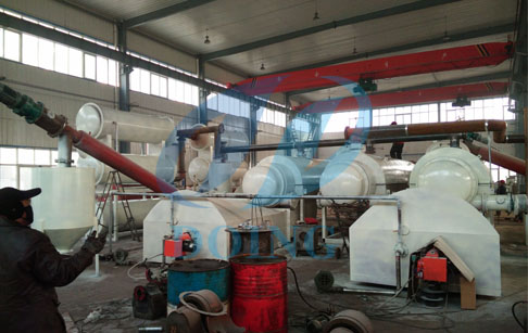 pyrolysis plant for tire recycling