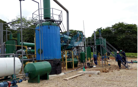 used motor oil recycling plant