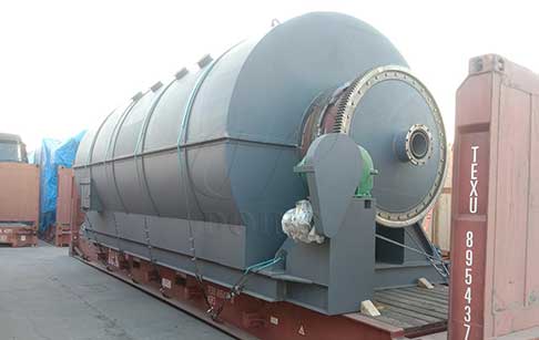 12T waste plastic recycling to oil plant was delivered to India