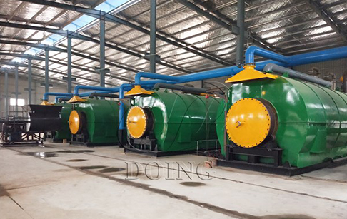 Oil sludge treatment plant