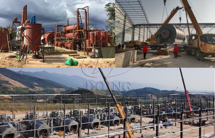 waste tire to oil machine