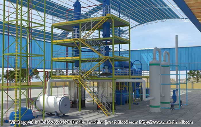 used oil to diesel plant