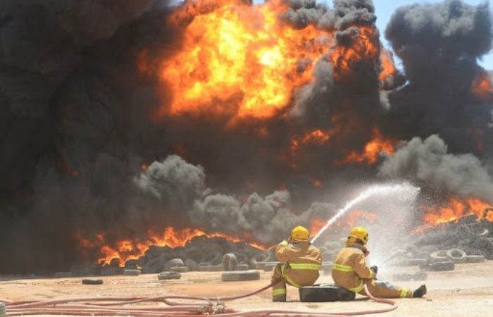 fire broke out in Kuwait