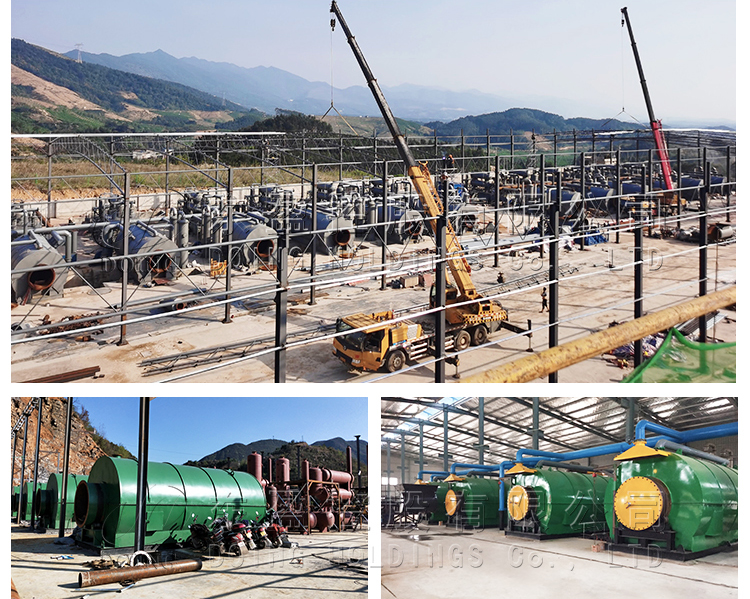 recycle waste tire to fuel machine